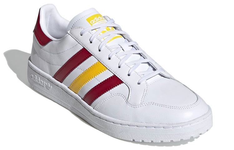 adidas Team Court 'White Burgundy Wonder Glow' FW5066