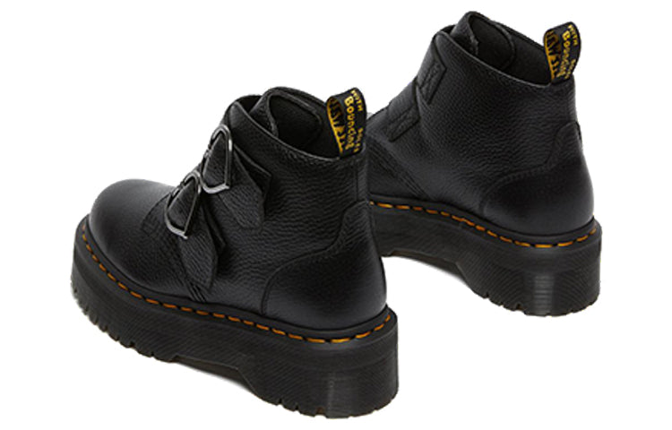 (WMNS) Dr. Martens Devon Heart Martin Boots Black 26439001