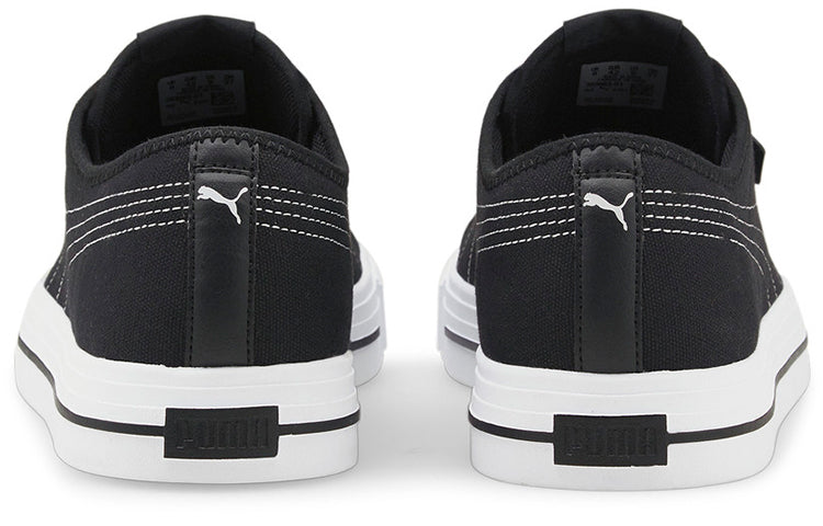 PUMA Ever Cv Casual Skateboarding Shoes Unisex Black White 383865-01