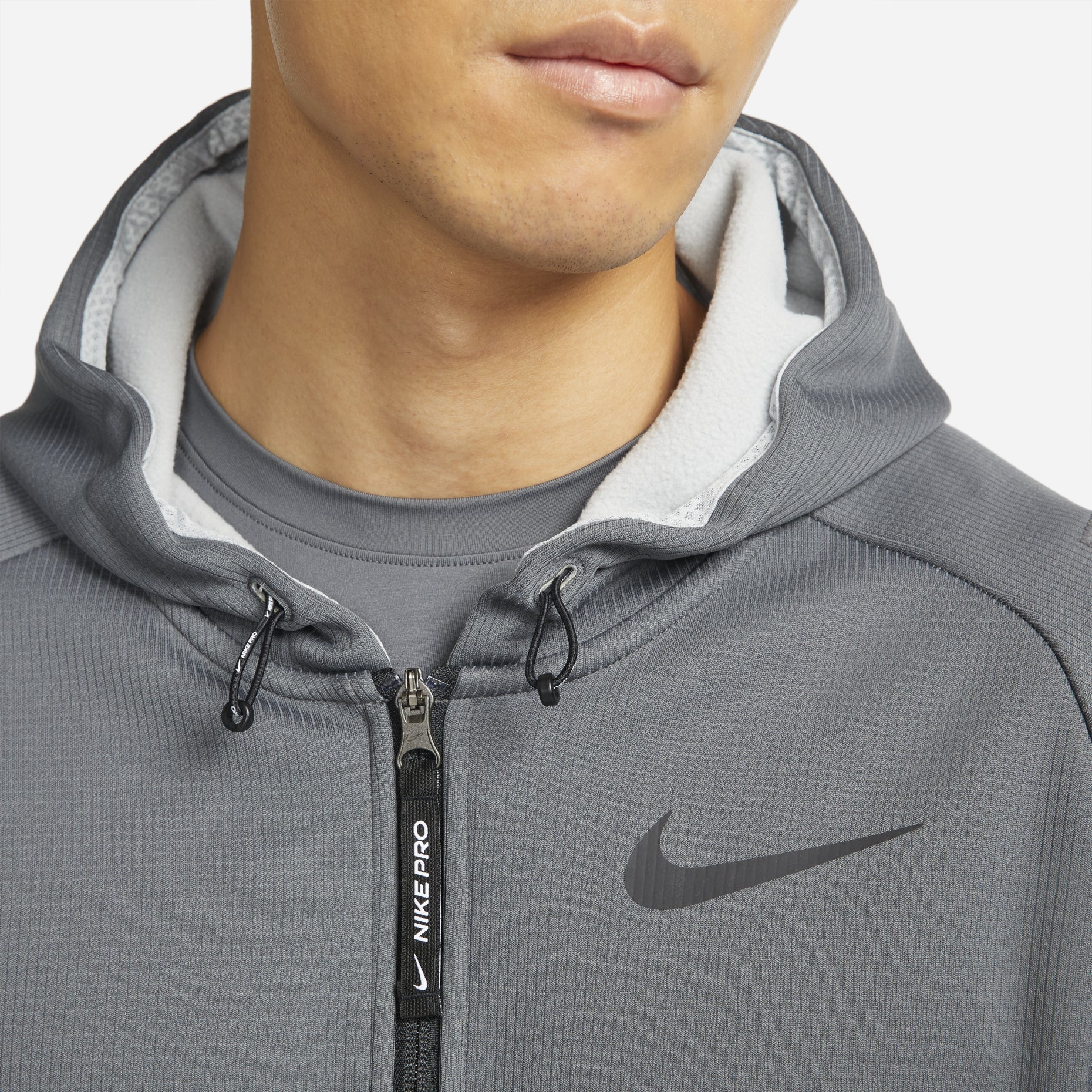 Nike logo zipped hooded jacket 'Grey' DD2125-068