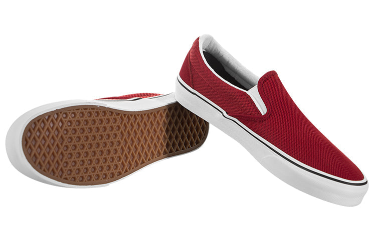 Vans Unisex Classic Slip-On Sneakers Red VN0A38F7VMK