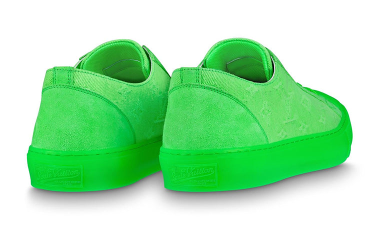 LOUIS VUITTON Tattoo Sneakers 'Neon Green Fabric' 1A8KAU