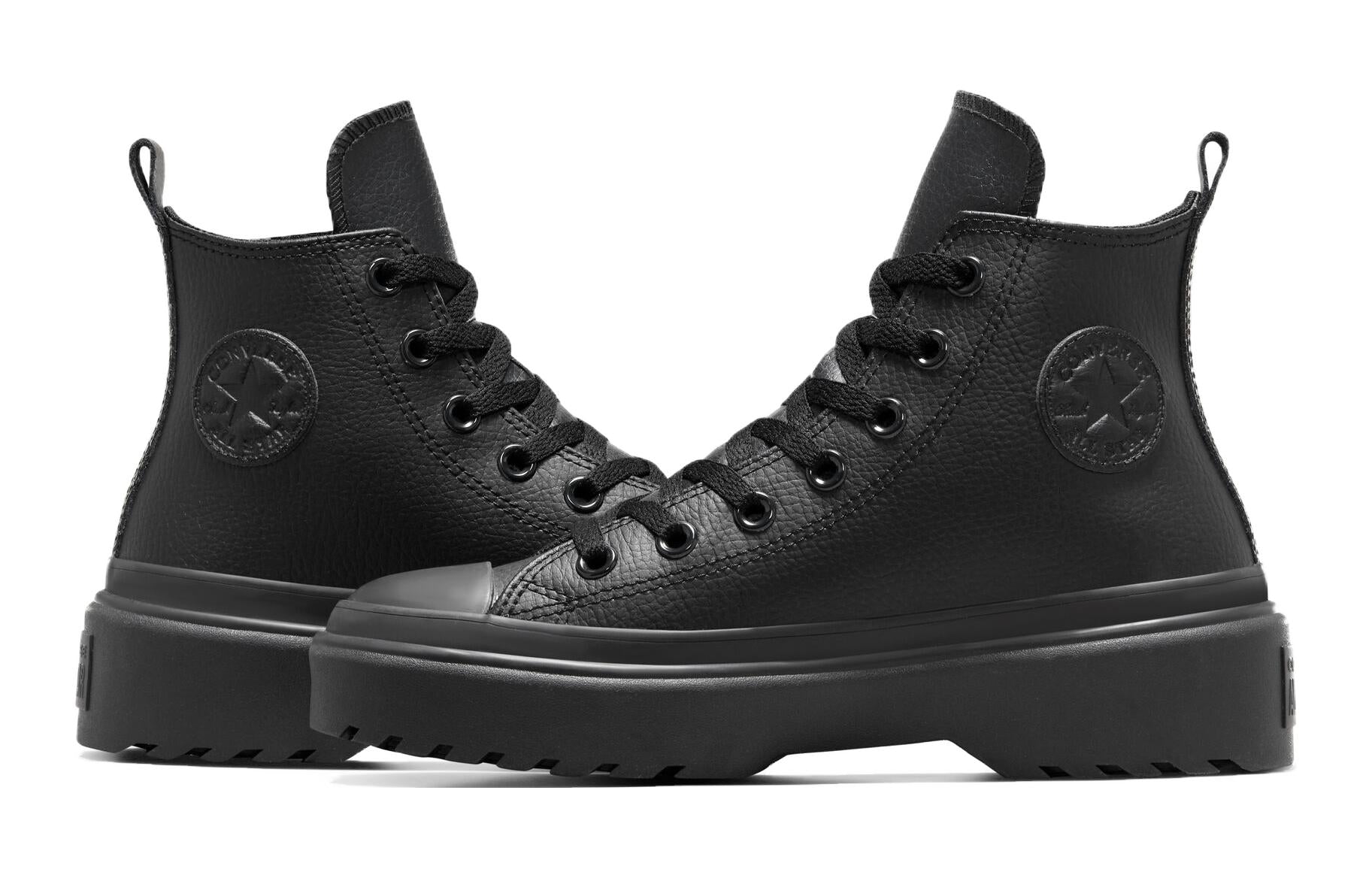 (GS) Converse Chuck Taylor All Star Lugged Lift Platform Leather 'Black' A04819C