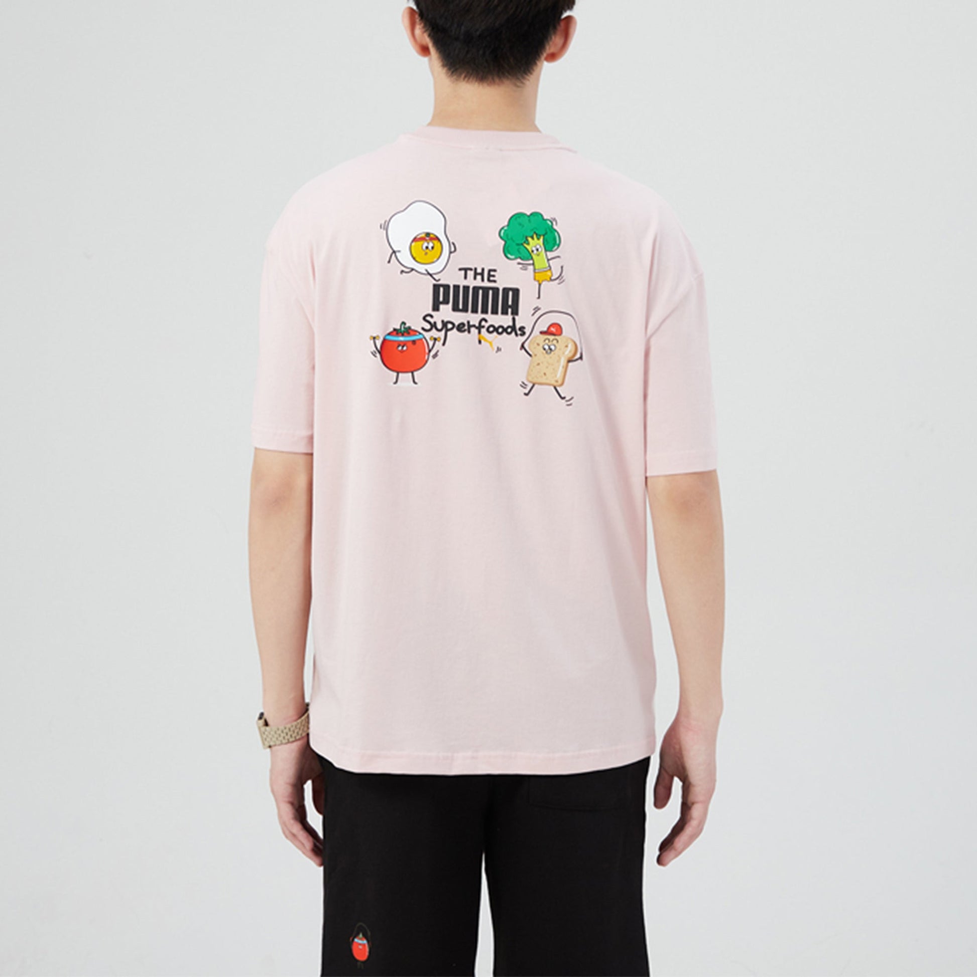 PUMA Men's Club Oversize SS Tee Sports Pink 533104-36
