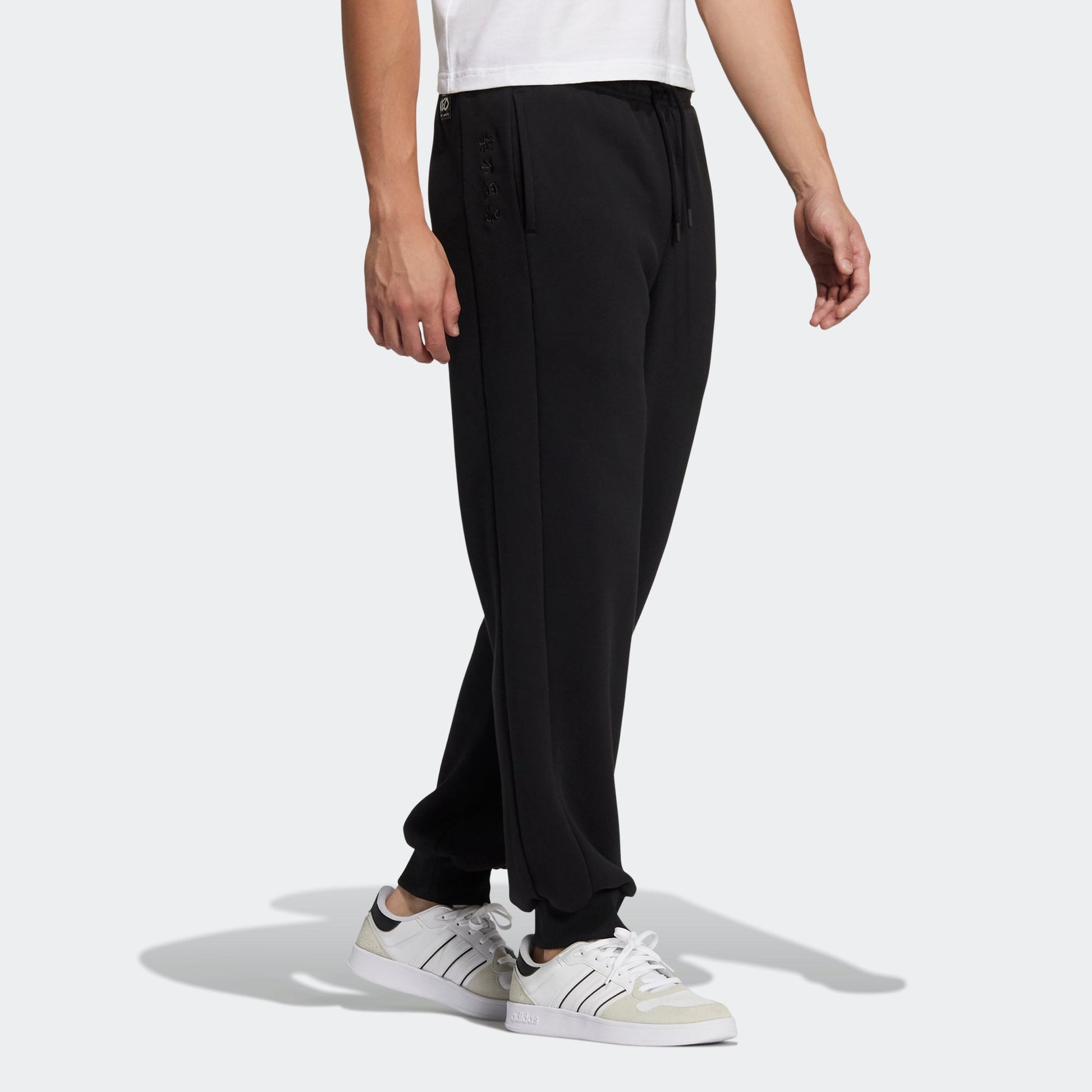 Men's adidas neo Wp Tp Alphabet Logo Bundle Feet Sports Pants/Trousers/Joggers Black HG9023