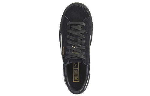 (WMNS) PUMA Suede Platform Core 'Black White' 362223-05