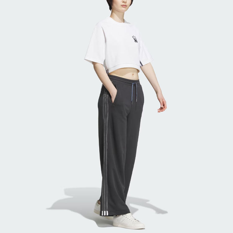 (WMNS) adidas Originals TOC Wide-Leg Pants 'Black' IN1022