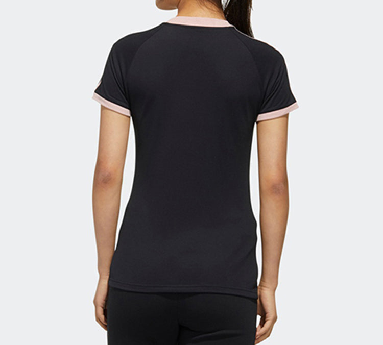 (WMNS) adidas neo W CS 3S Tee Short Sleeve Black GL1190