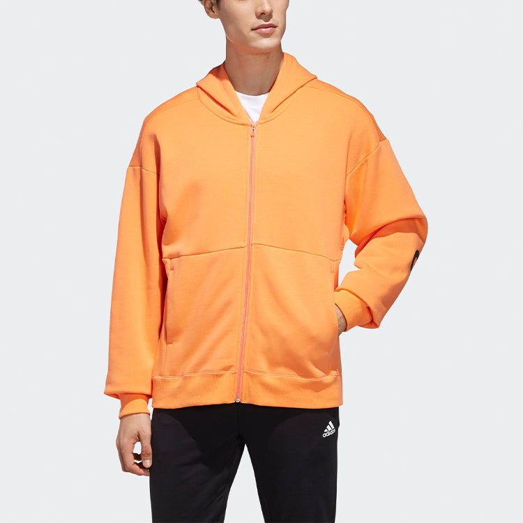 adidas Sport 2 Street Alphabet Printing Athleisure Casual Sports Hooded Jacket Orange ED1996