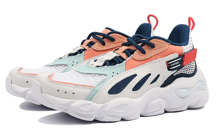 (WMNS) Li-Ning Butterfly Lite Paris Fashion Week 'White Orange Pink' AGLP104-1