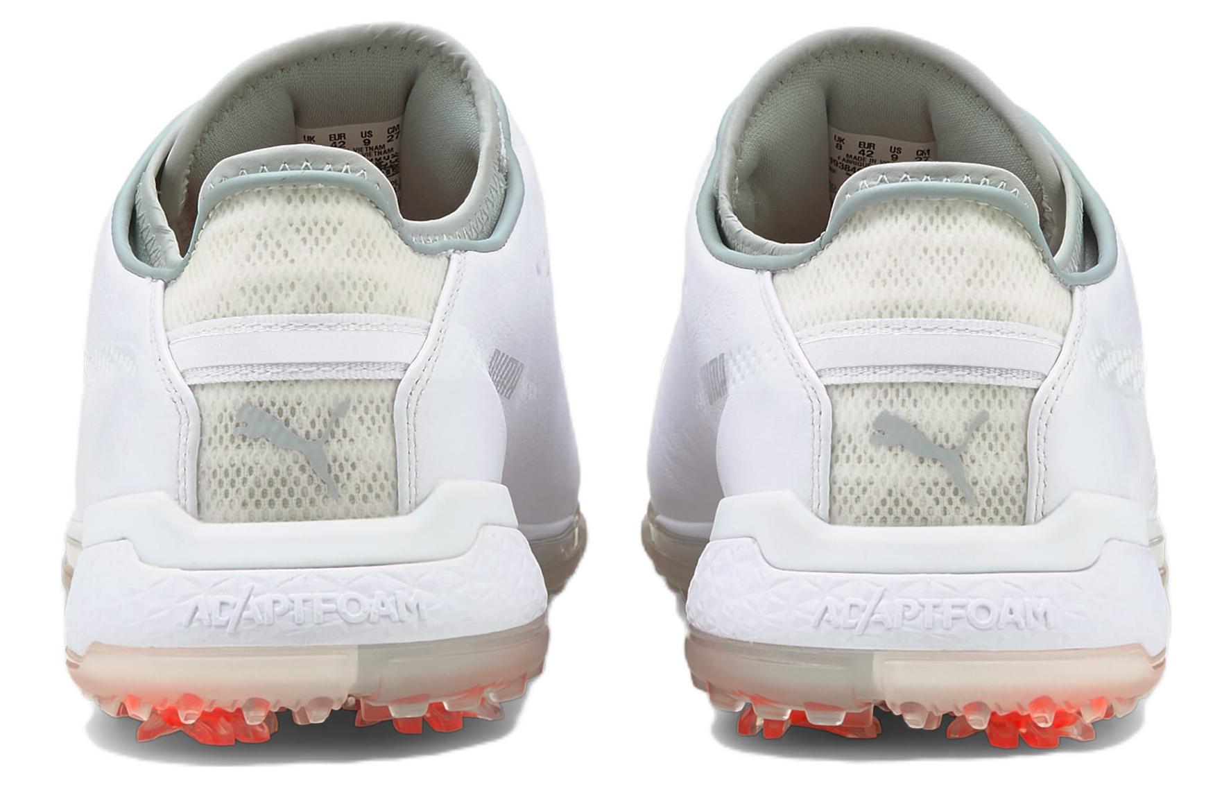 PUMA Fusion Pro Adapt Delta Wear-resistant Non-Slip Golf Shoe White 193849-01