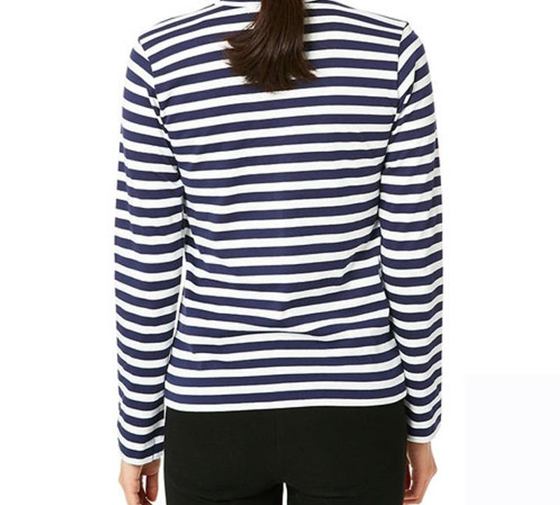 (WMNS) COMME des GARCONS PLAY Stripe Long Sleeves Tee 'Blue White Green' AZ-T051-051-1