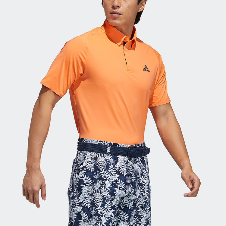 adidas Te Polo Ss Golf Sports Short Sleeve Polo Shirt Orange GM3619