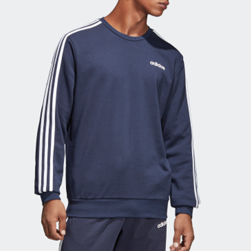 adidas 3-Stripes Sweatshirt 'Blue White' DU0484