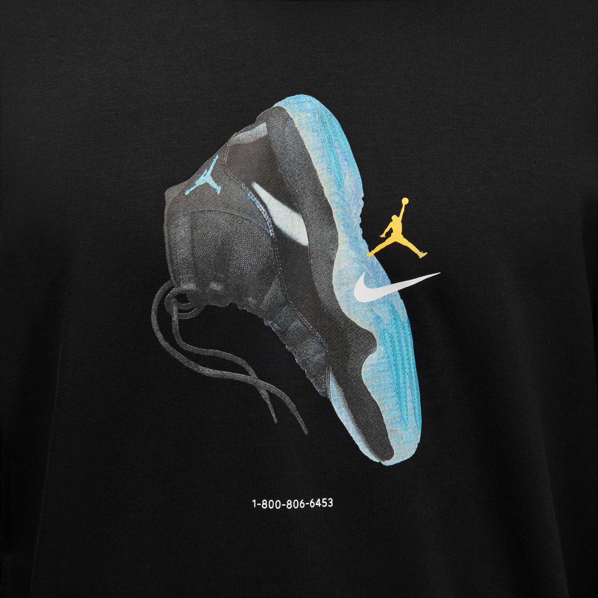 Air Jordan Brooklyn Fleece Crewneck Sweatshirt 'Black Gamma Blue' IM6301-010
