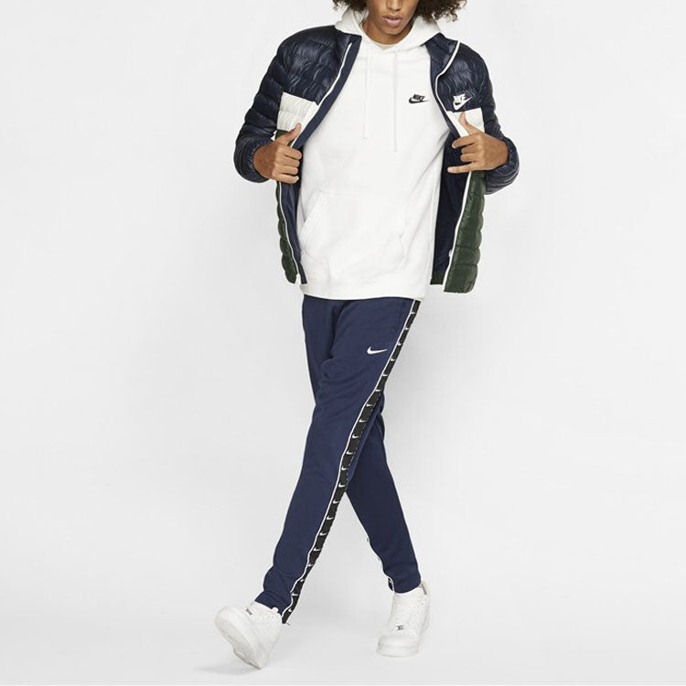 Nike Athleisure Casual Sports Stand Collar protection against cold Stay Warm Jacket Blue Green Colorblock BV4686-451