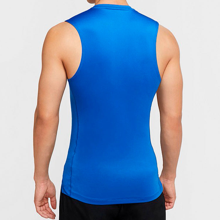 Nike Pro Logo Training Tight Vest Blue Royal blue BV5601-480