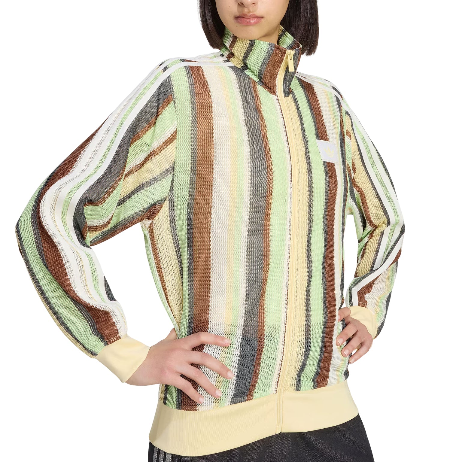 (WMNS) adidas Summer Glow Knitted Firebird Track Jacket Asia Sizing 'Easy Yellow' KY2032