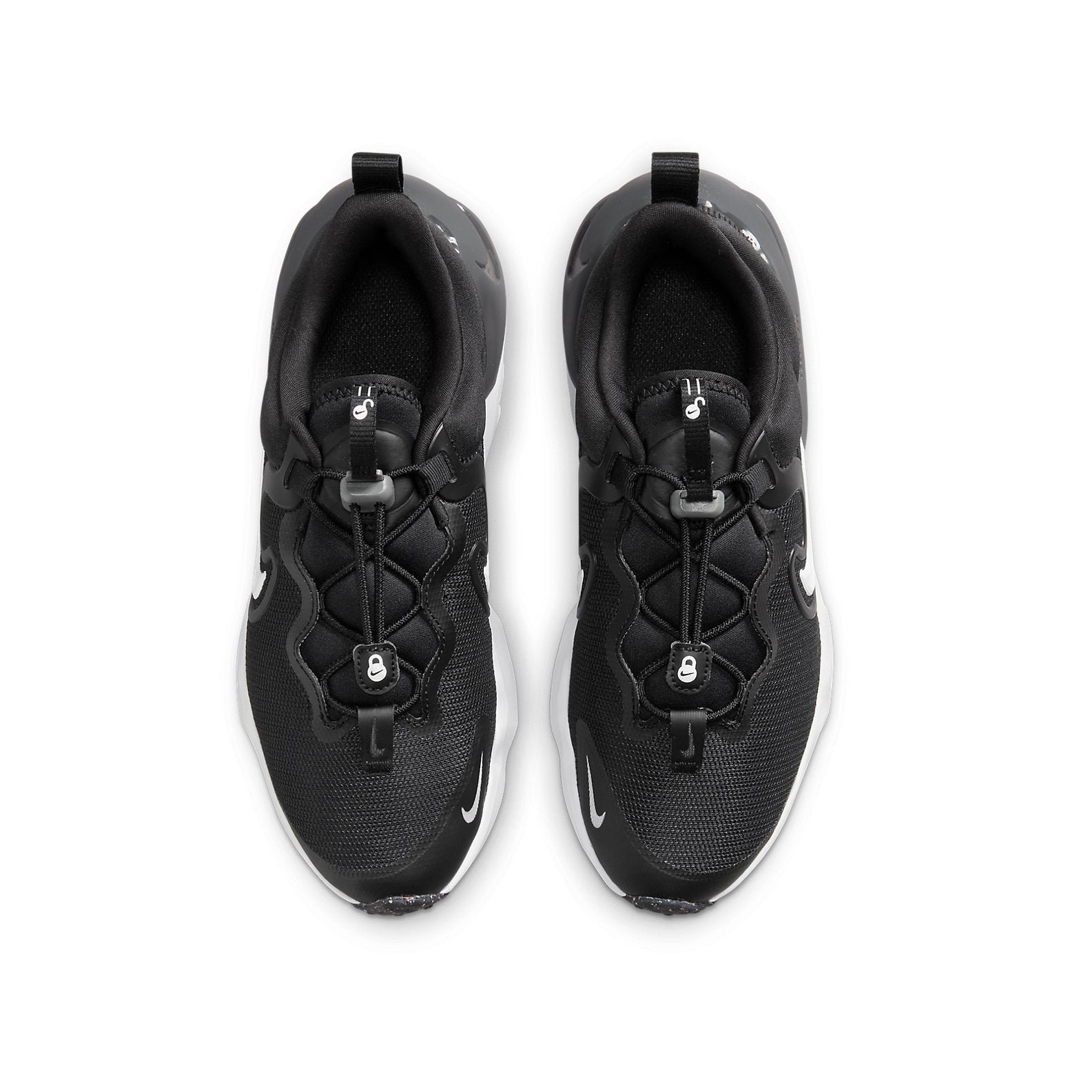 (GS) Nike Run Flow Running Shoes 'Black Iron Grey White' DR0472-001