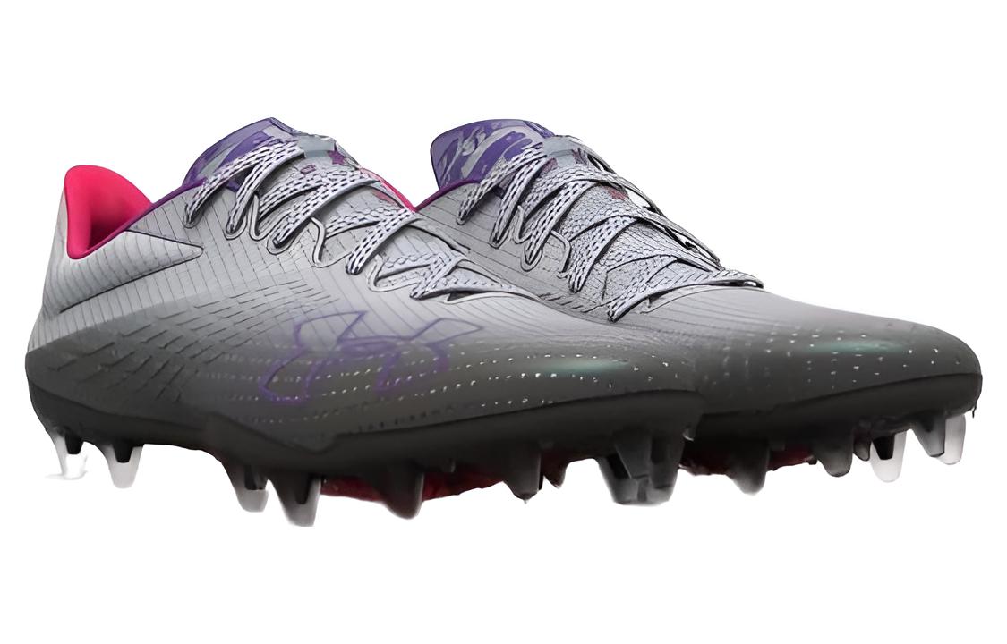 (WMNS) Under Armour Blur Smoke MC Football Cleats 'Grey Black' 3025123-100