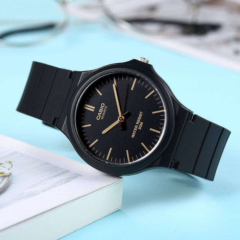 Casio Sheen Fashion Business Analog Watch 'Black Gold'  MW-240-1E2VDF