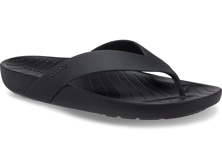 (WMNS) Crocs Splash Flip 'Black' 208218-001