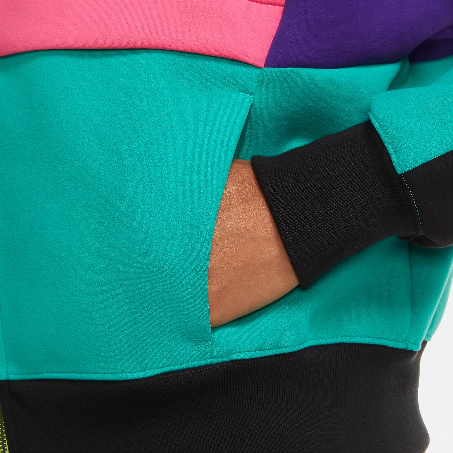(WMNS) Air Jordan Winter Utility Hoodie 'Pink Green' CW6503-674