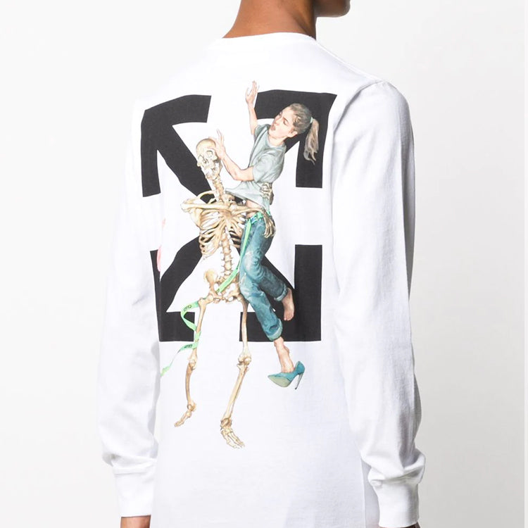 Off-White FW20 Pascal Skeleton Long Sleeve OMAB001F20FAB0010110