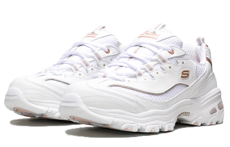 (WMNS) Skechers D'Lites Copper Divine Low-Top Daddy Shoes Creamy 13145-WTRG