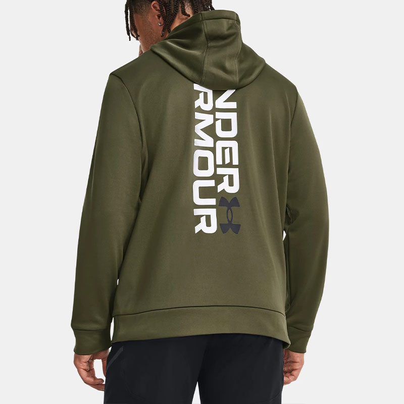 Under Armour Fleece Graphic Hoodied 'Olive Green' 1379745-390