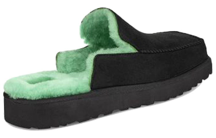 UGG Block Slide Black Green Slippers 'Grey Green' 1109892-BATH