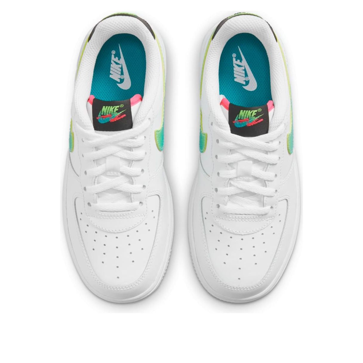 (PS) Nike Force 1 LV8 3 'White Green Black' DJ5156-100