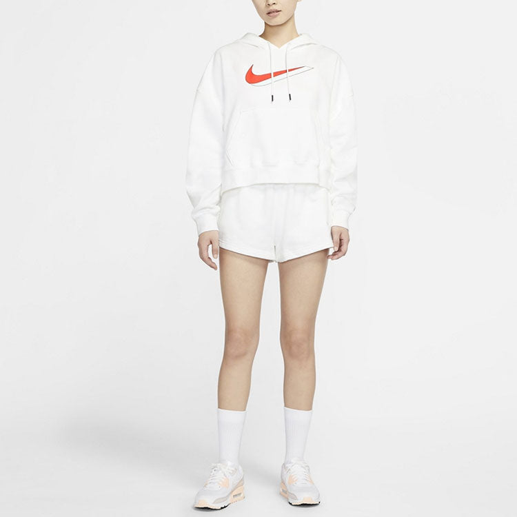 (WMNS) Nike Casual Sports Pullover hoodie White DJ1075-100