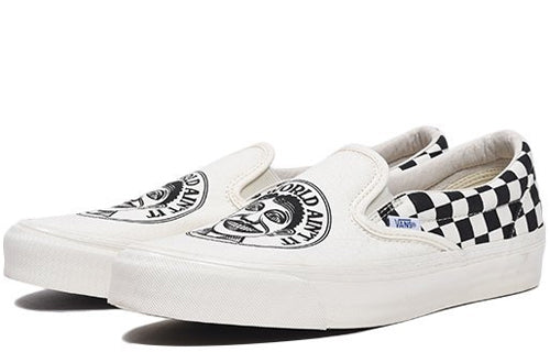 Vans John Van Hammersveld x OG Classic Slip-On LX 'Checker - Marshmallow Black' VN000UDFQLU