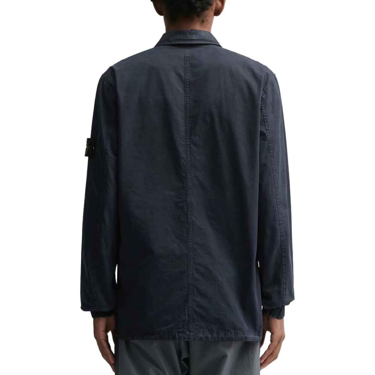 STONE ISLAND Old Effect Overshirt 'Navy Blue' 7915102WN-V0120