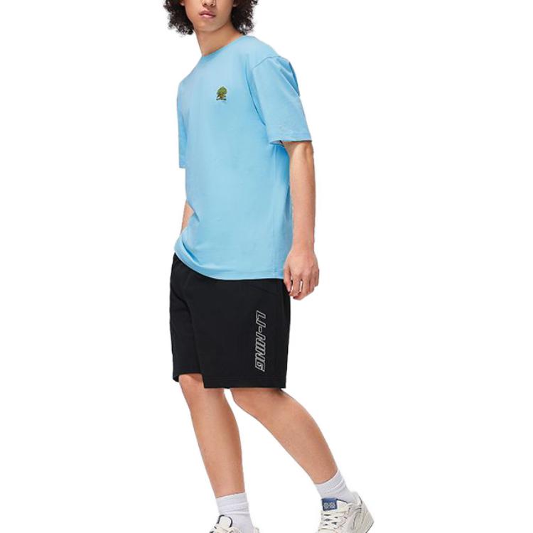 Li-Ning Small Tree Graphic T-shirt 'Light Blue' AHST183-3