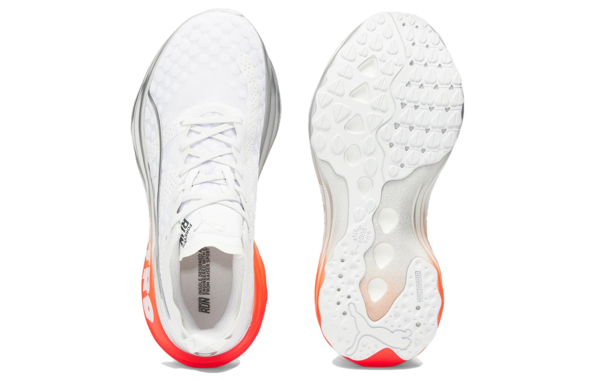 (WMNS) PUMA ForeverRun Nitro 'White Cherry Tomato' 309758-01