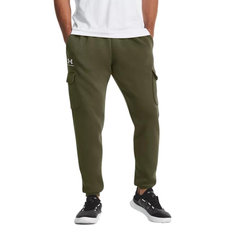 Under Armour Essential Fleece Cargo Pants 'Olive Green' 1380376-390