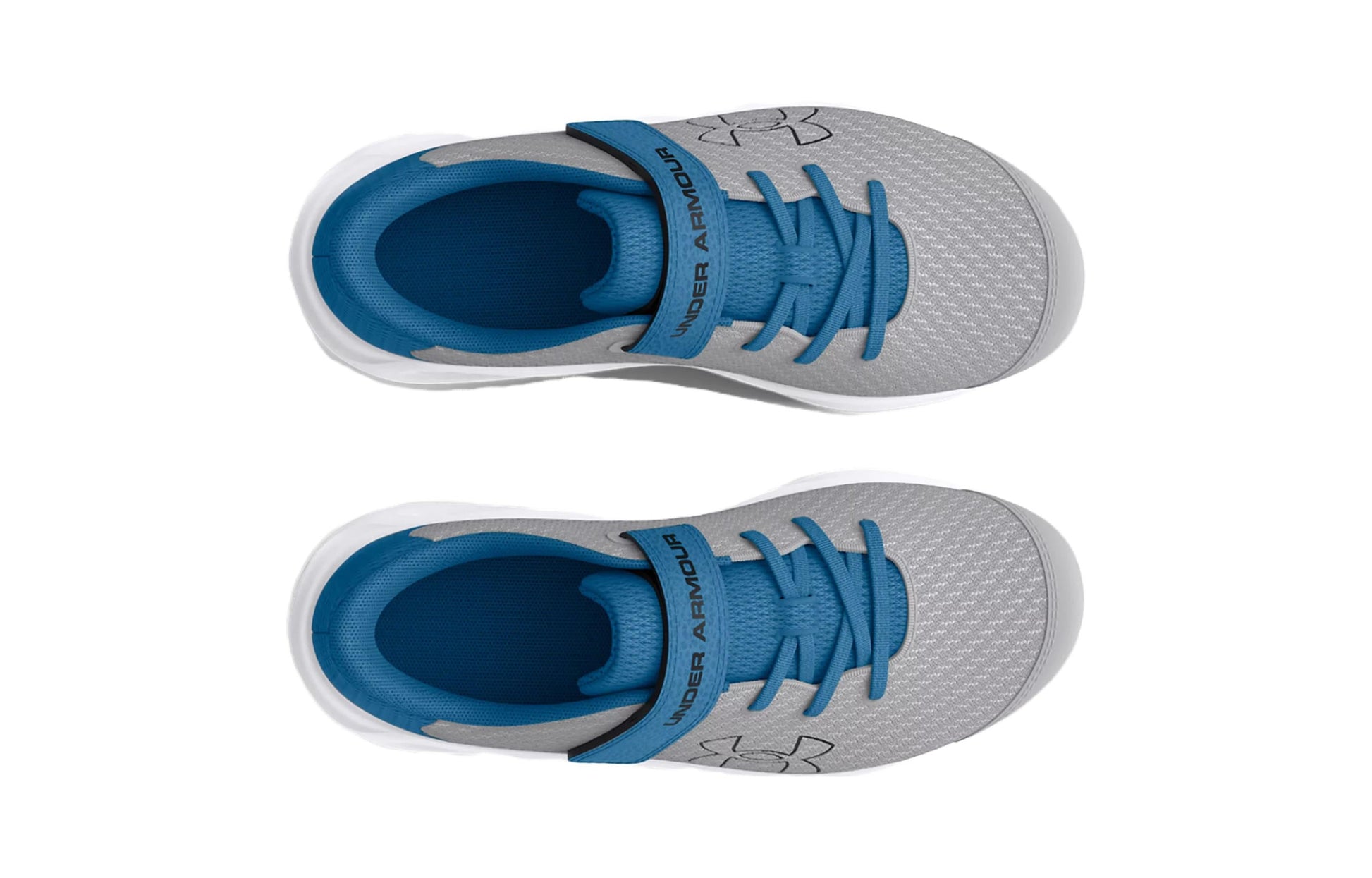 (PS) Under Armour Pursuit 3 AC 'Big Logo - Mod Grey Cosmic Blue' 3026696-101