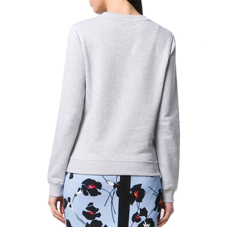 (WMNS) KENZO Leopard print Alphabet Logo Hoodie Gray F952SW775952-93