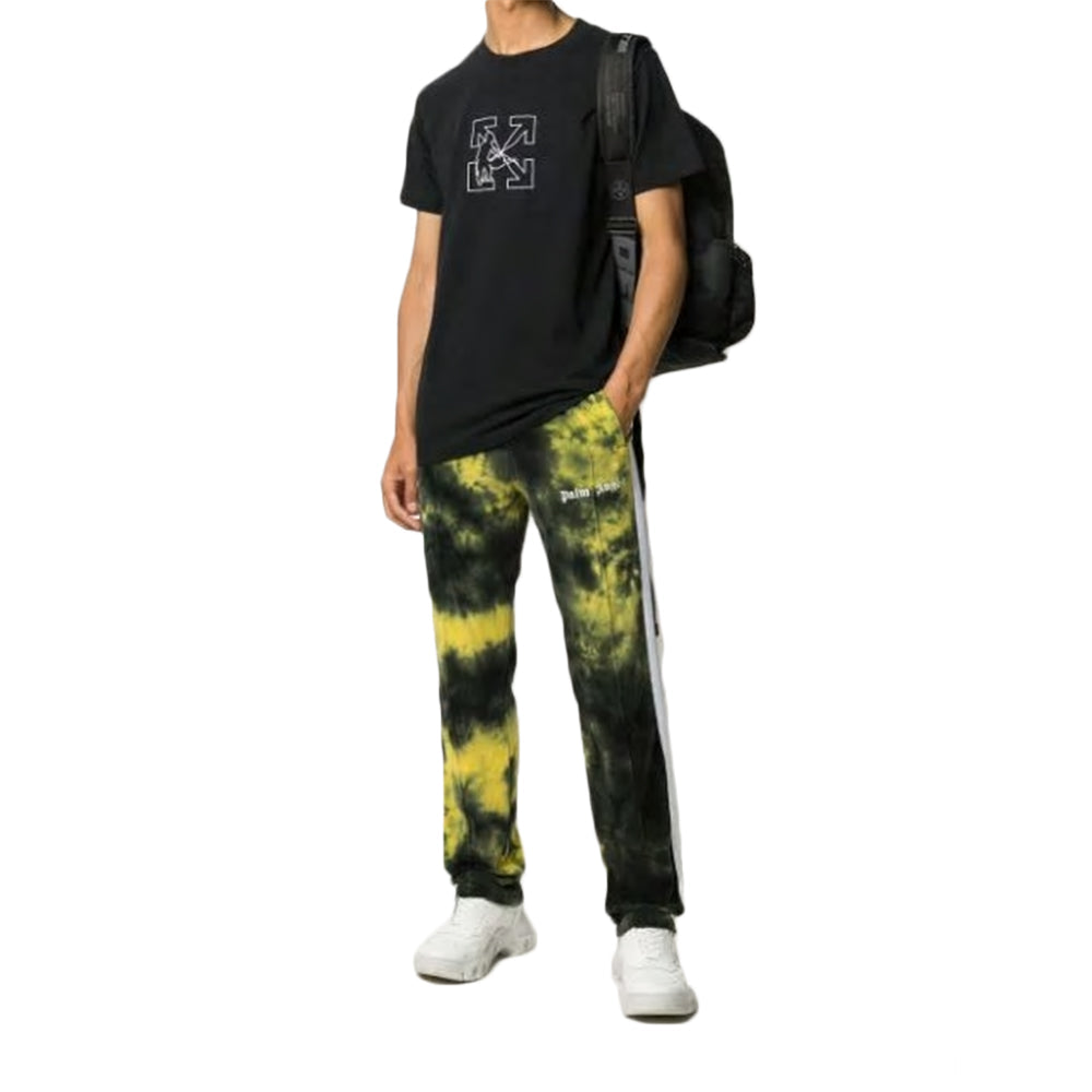 Men's Off-White Arrow Printing Black T-Shirt OMAA027E20JER0101001