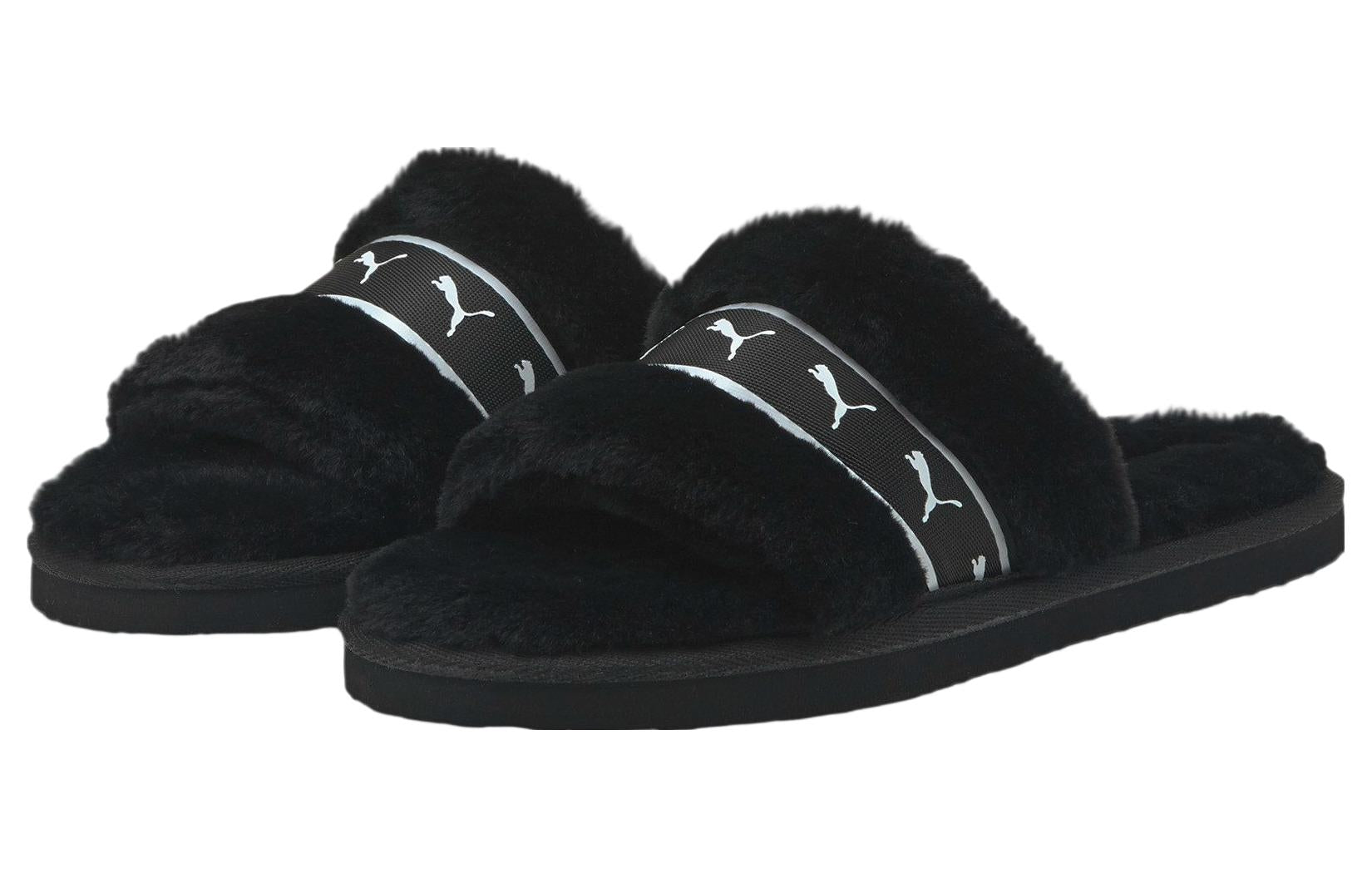 (WMNS) PUMA Fluff Remix BX 'Black White' 385346-01