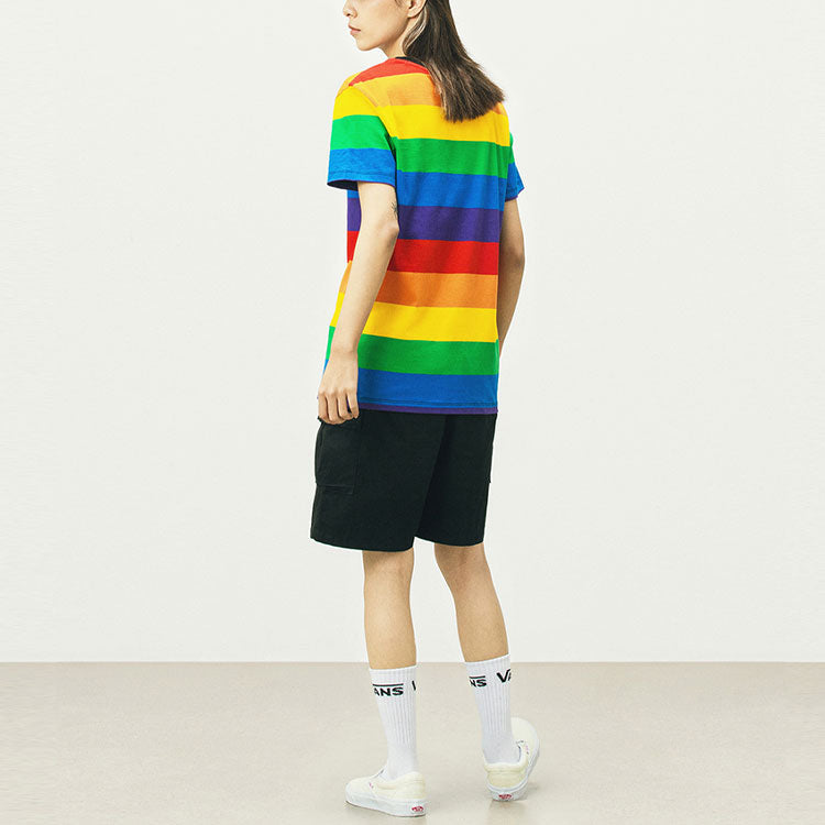 (WMNS) Vans Stripe Round-Neck Multicolor VN0A5FRSRNC