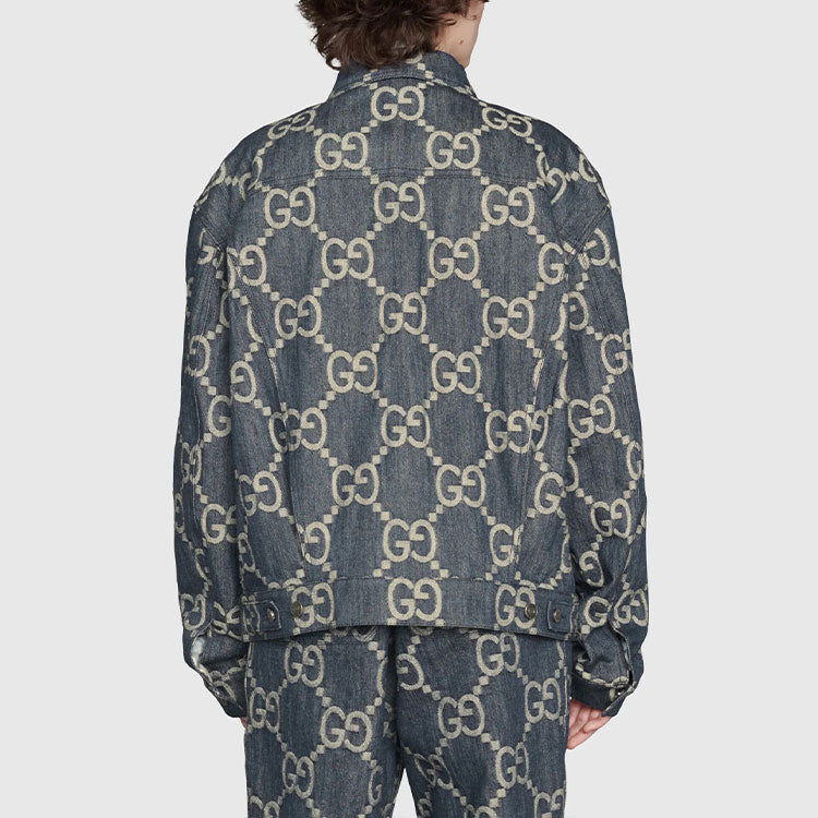 Gucci Jumbo GG Denim Jacket 'Blue Ivory' 674338-XDBTY-4492