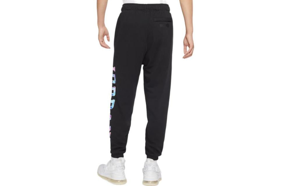 Air Jordan Multi-Color Elastic Sports Pants Men's Black DX6300-010