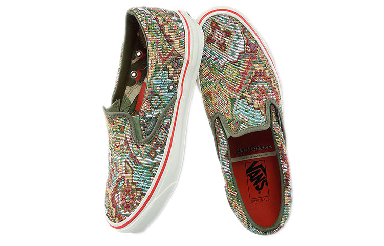 Vans Nigel Cabourn x OG Classic Slip-On LX 'Carpet Green Mix' VN0A45JK9T9