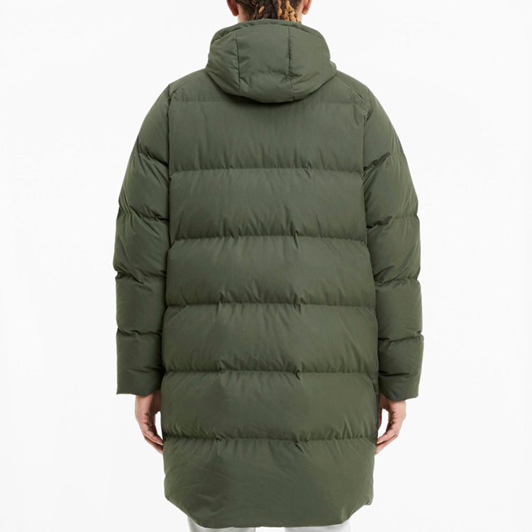 PUMA Classics Long Down Jacket 'Army Green' 599309-64