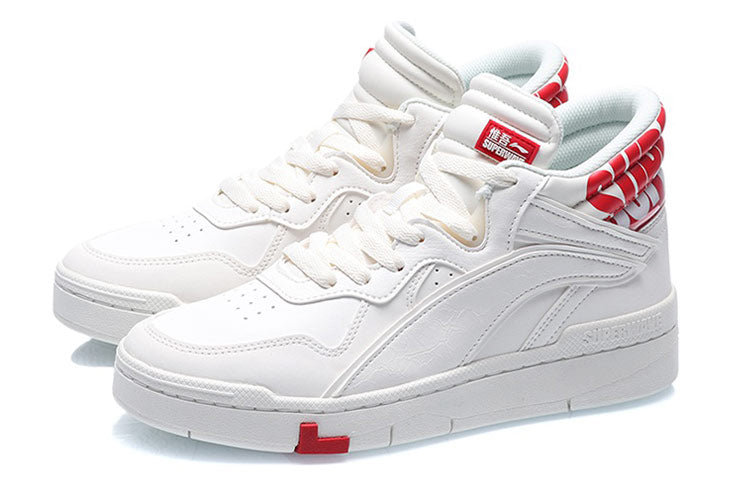 (WMNS) Li-Ning Superwave Mid 'White Red' AGCQ238-4