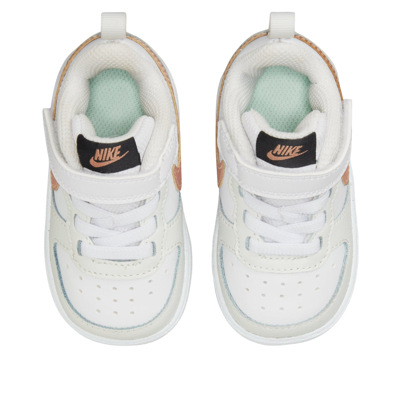 (TD) Nike Court Borough Low 2 'White Metallic Red Bronze' BQ5453-116
