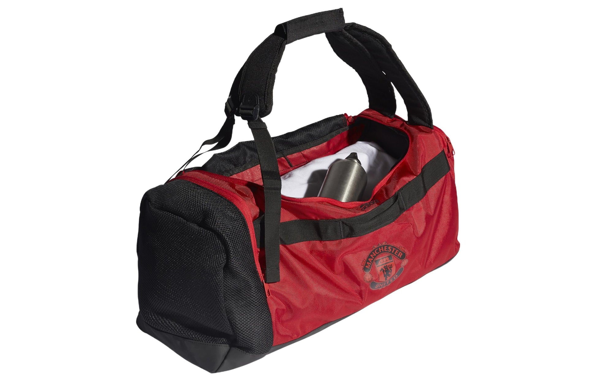 adidas Manchester United Colorblock Large Capacity Casual Sports Adjustable shoulder straps backpack Unisex Black / Red GU0131